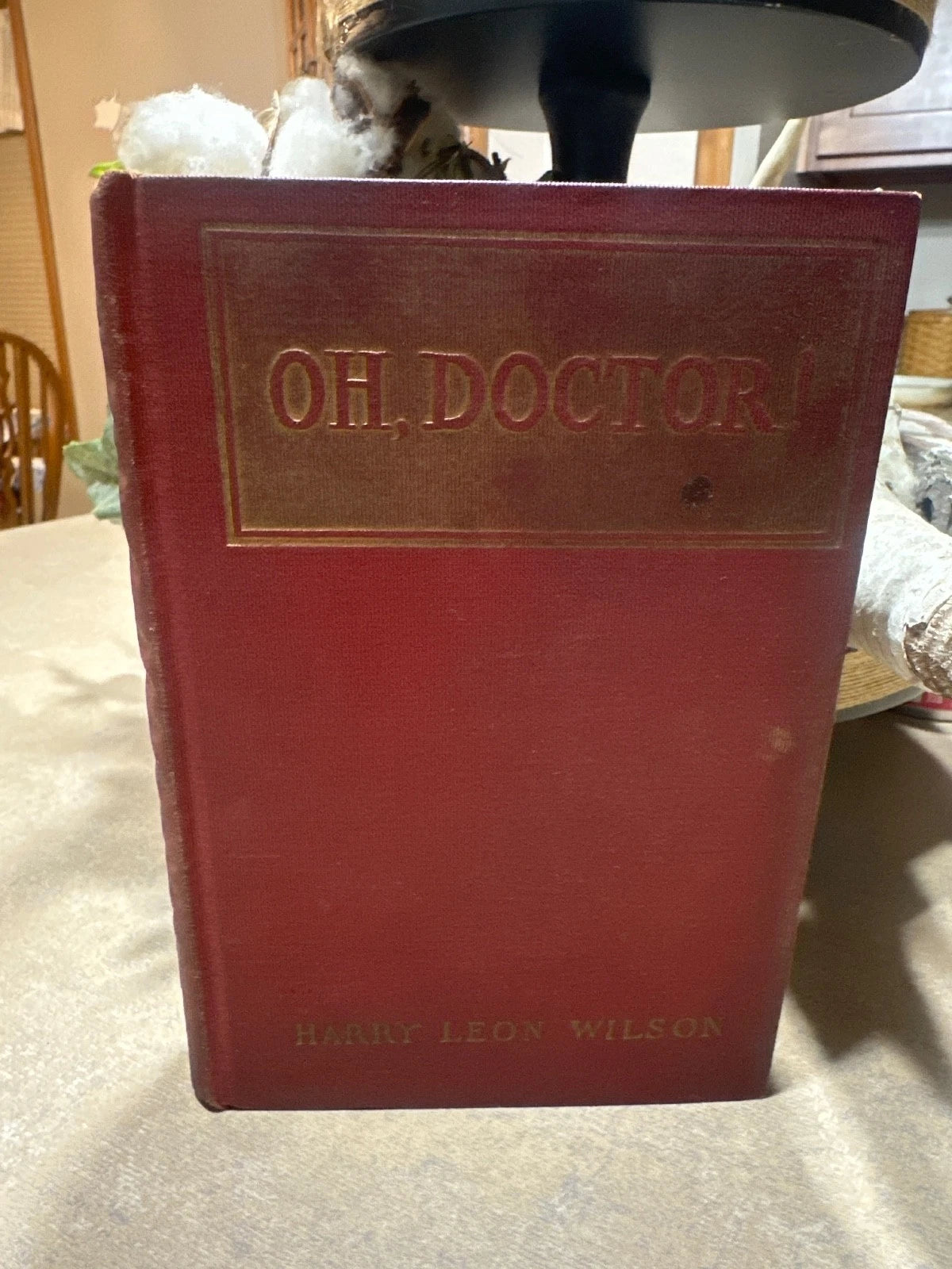Oh Doctor 1923 First Edition Harry Leon Wilson Red Cloth Vintage Hardcover - Workshop & Study