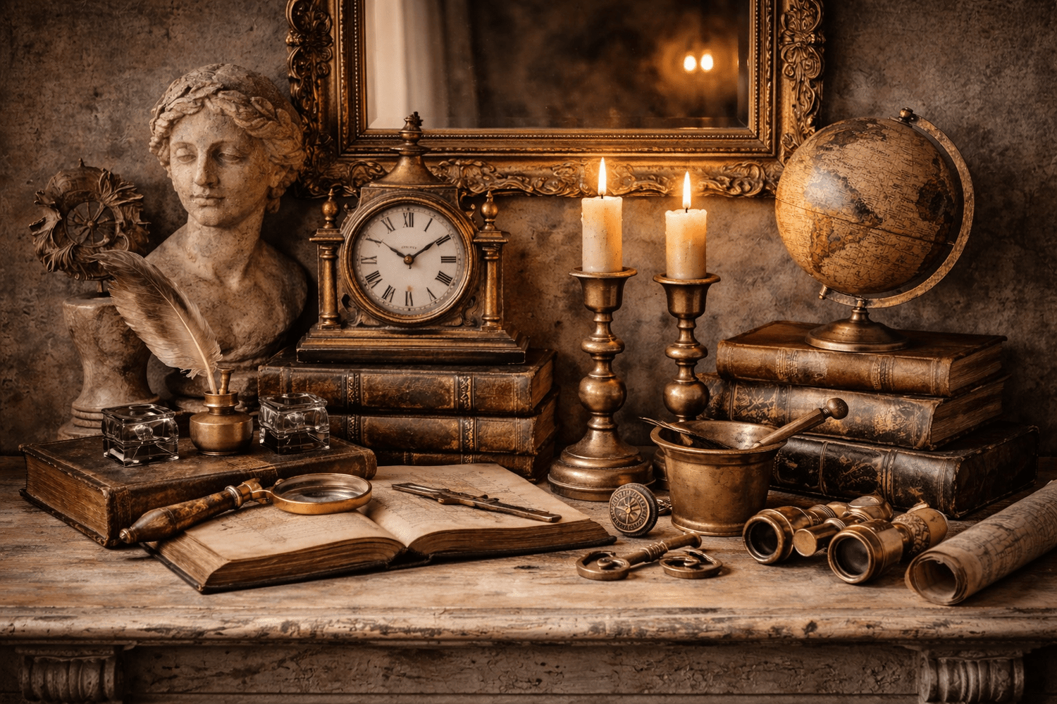 Study & Mantel Objects - Workshop & Study