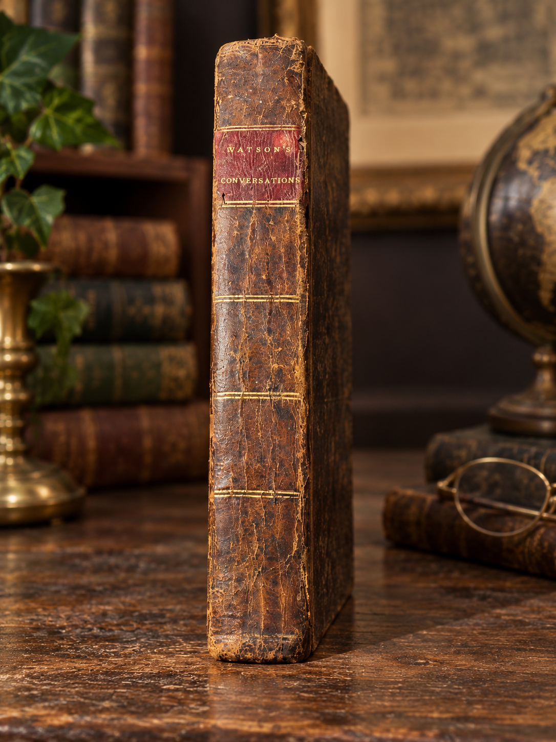1832 Conversations for the Young by Richard Watson – Antique Christian Bible Study Book