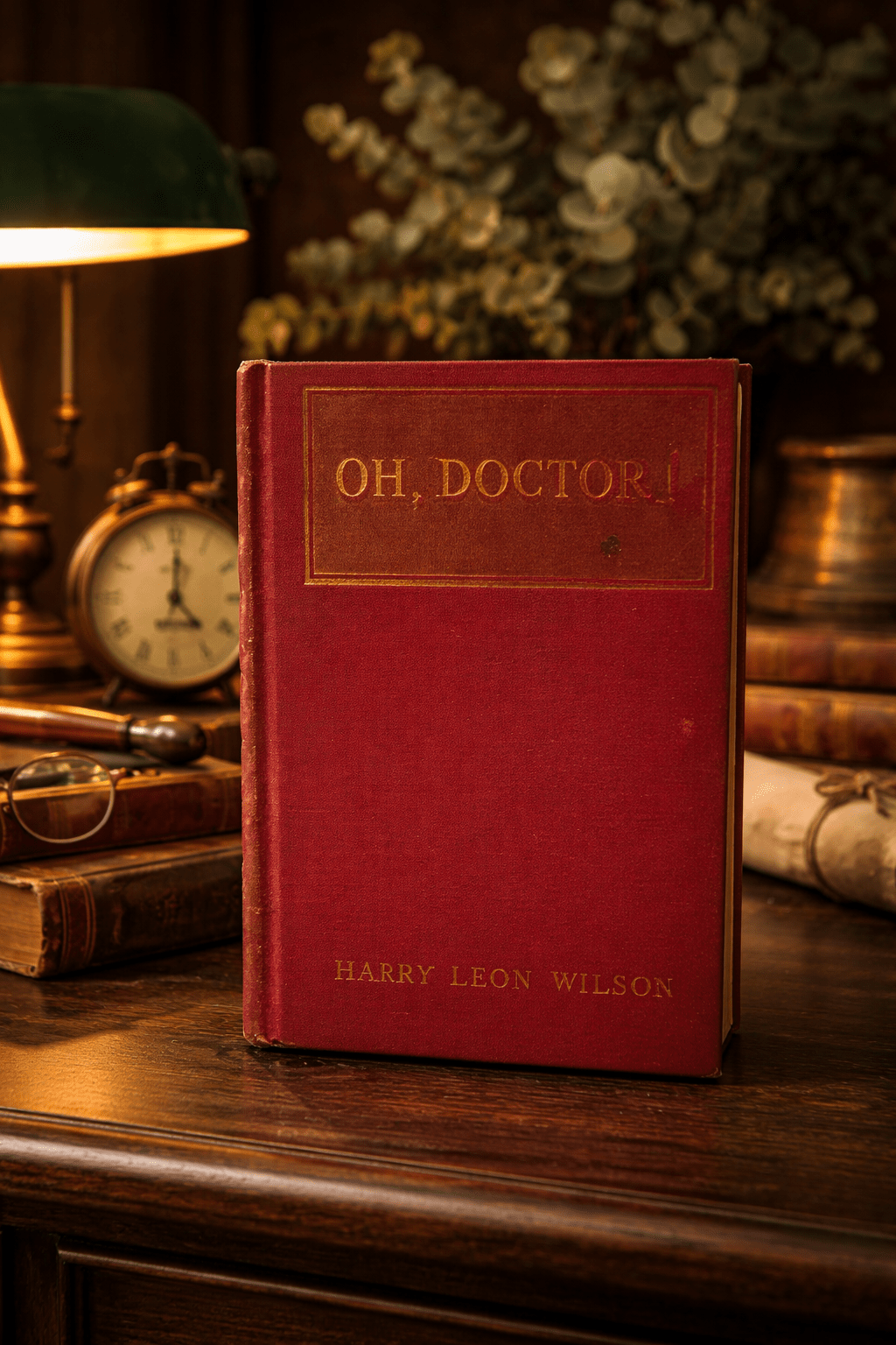 Oh Doctor 1923 First Edition Harry Leon Wilson Red Cloth Vintage Hardcover - Workshop & Study