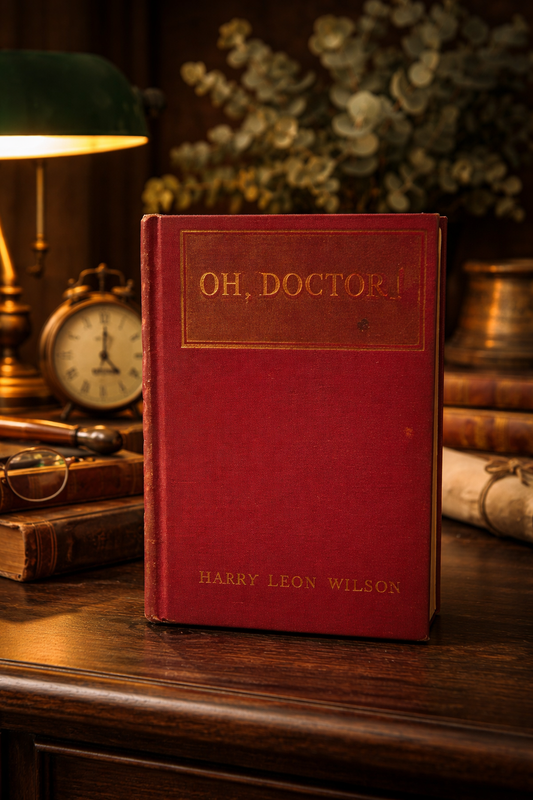 Oh Doctor 1923 First Edition Harry Leon Wilson Red Cloth Vintage Hardcover