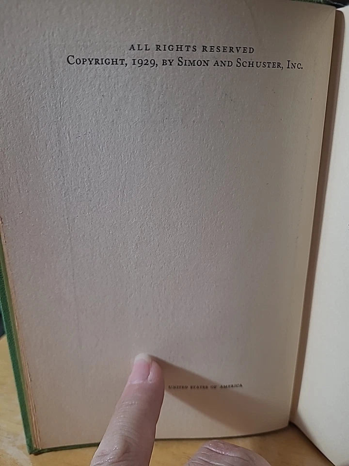 1929 Bambi by Felix Salten Hardcover – Early Grosset & Dunlap Edition – Green Cloth Illustrated Classic - Workshop & Study