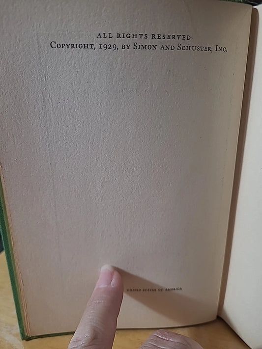 1929 Bambi by Felix Salten Hardcover – Early Grosset & Dunlap Edition – Green Cloth Illustrated Classic - Workshop & Study