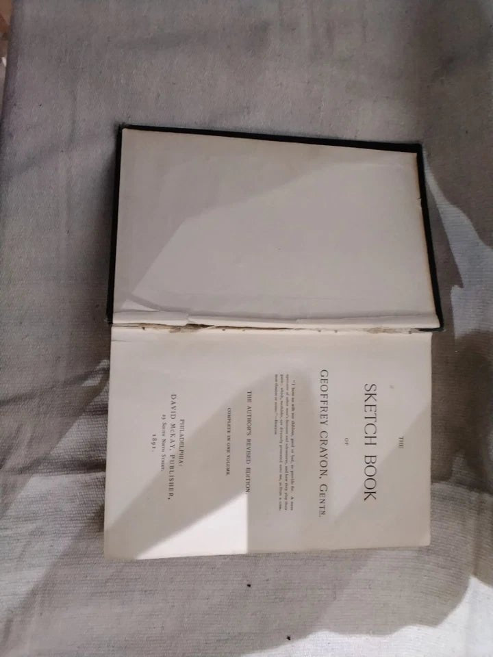 The Sketch Book of Geoffrey Crayon, Gent. by Washington Irving | American Classic Series Hardcover | Early Grosset & Dunlap Edition | Vintage Literary Classic - Workshop & Study