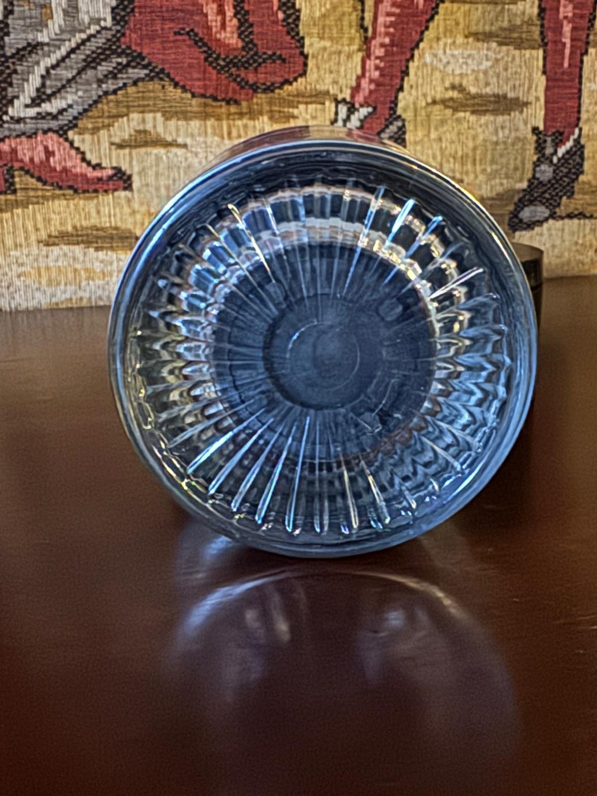 Antique 1907 Sengbusch Self - Closing Glass Inkwell with Brass Lid – Working Mechanism - Workshop & Study