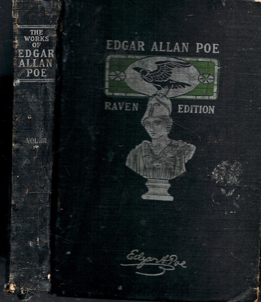 1904 Edgar Allan Poe Narrative of Arthur Gordon Pym Raven Edition Vol III Illustrated Antique Horror Book - Workshop & Study