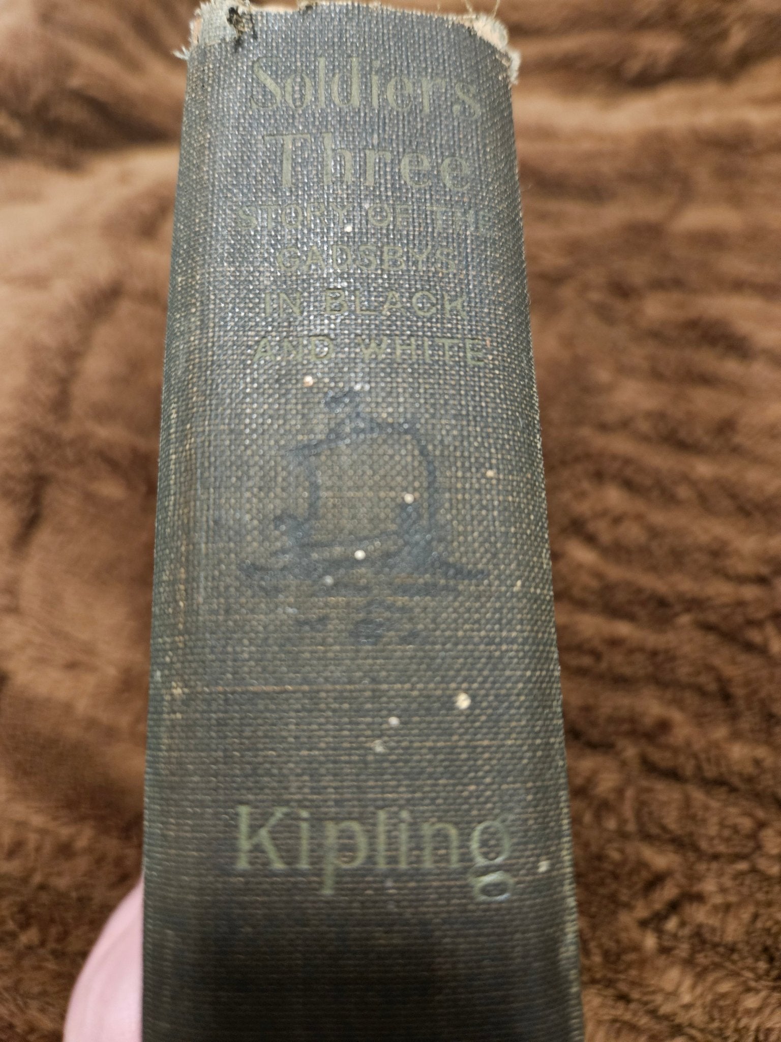 Antique 1919 Hardcover – Soldiers Three by Rudyard Kipling – Doubleday - Workshop & Study