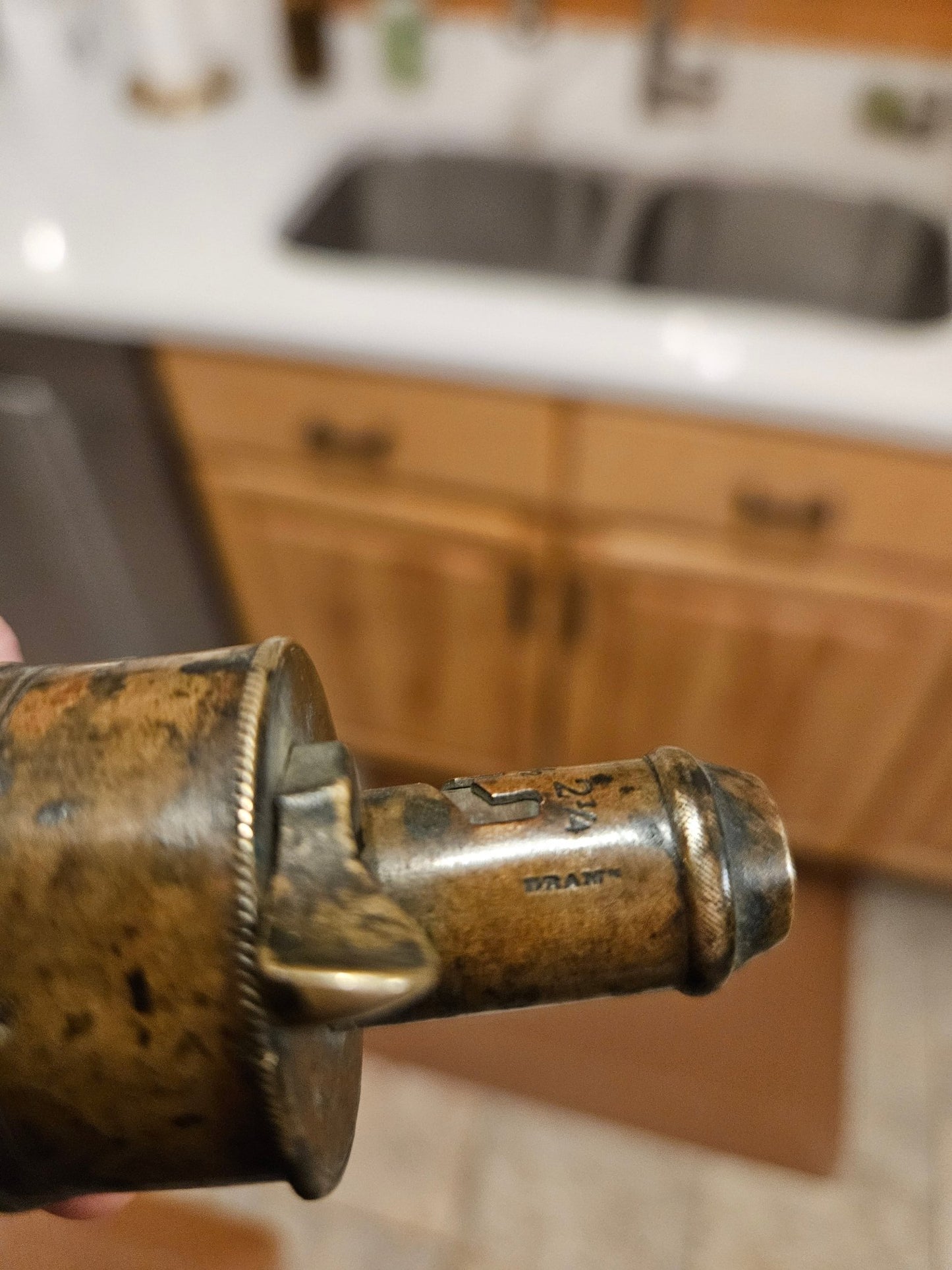 Antique G & J.W. Hawksley Powder Flask – Pattern No. 224, Sheffield c. 1840–1870 - Workshop & Study