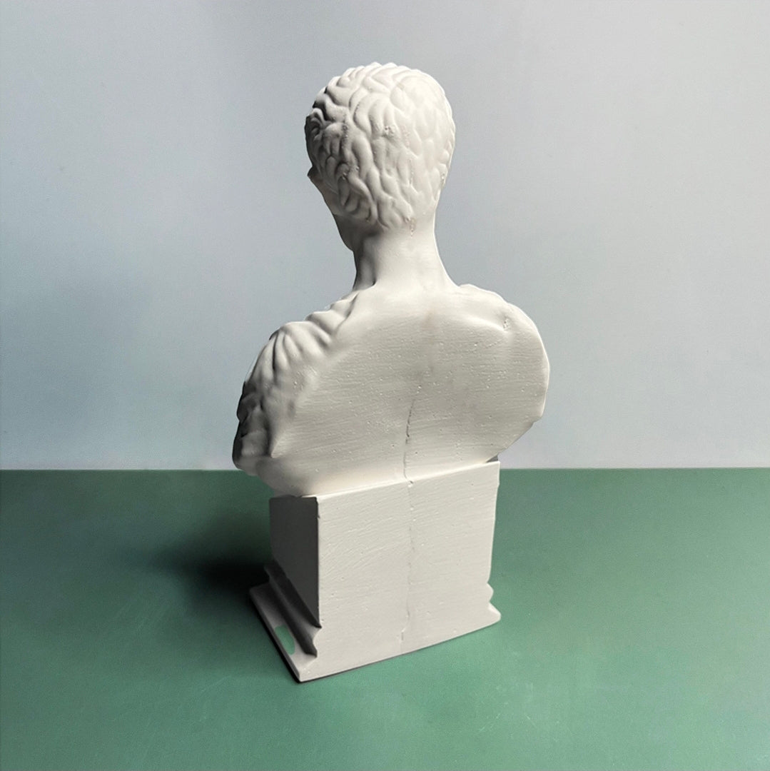 Augustus of Prima Porta Bust Plaster Sculpture Roman Emperor Julius Caesar Style