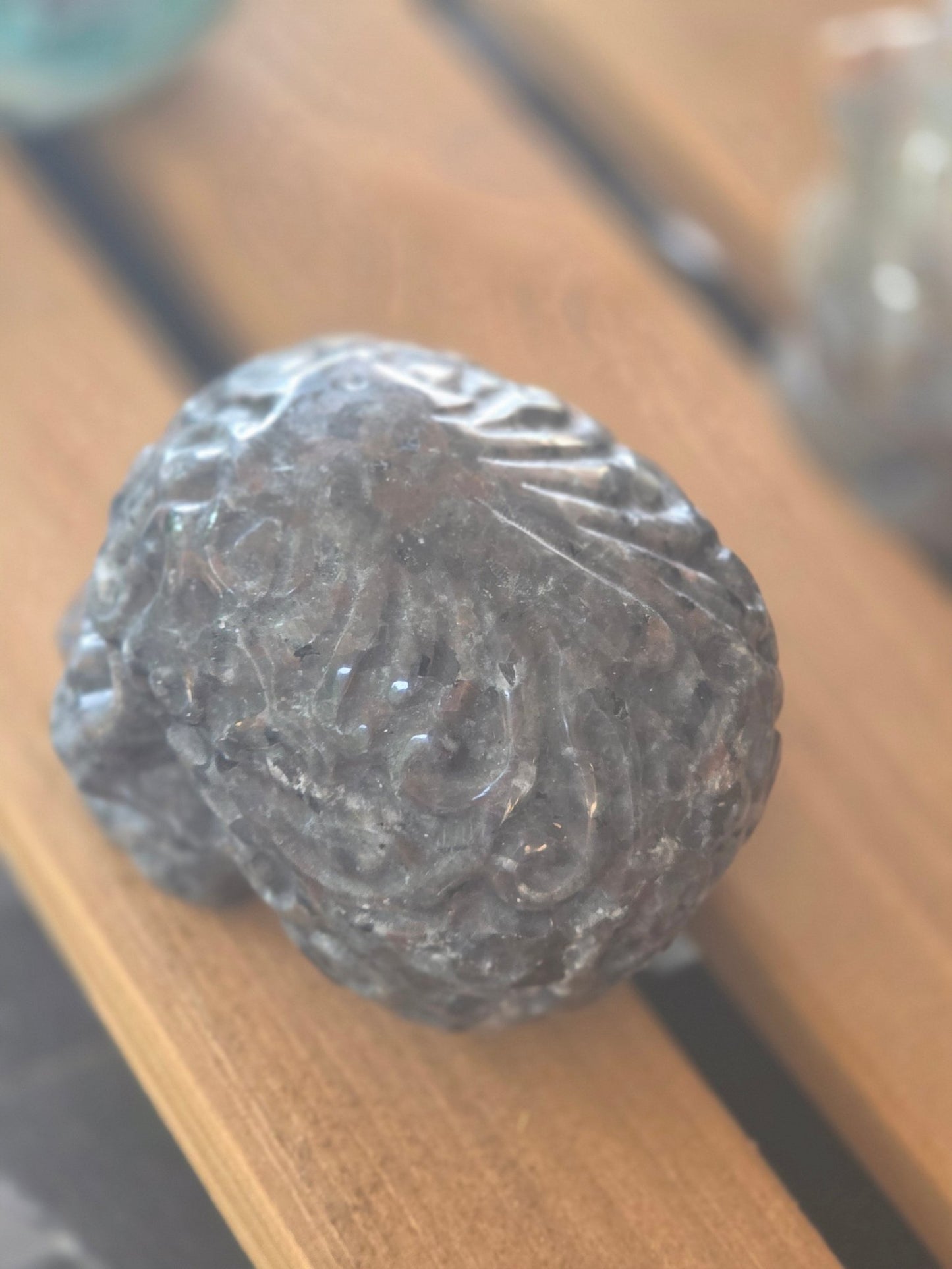 Hand Carved Crystal Skull | Choose Your Exact Skull | Natural Gemstone | 3" Approx | You Pick the Exact Piece - Workshop & Study
