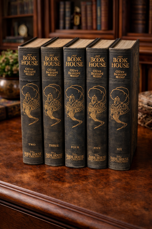 Antique My Bookhouse Set Vol. 2–6 (1920s) Olive Beaupré Miller – Illustrated Children’s Classics