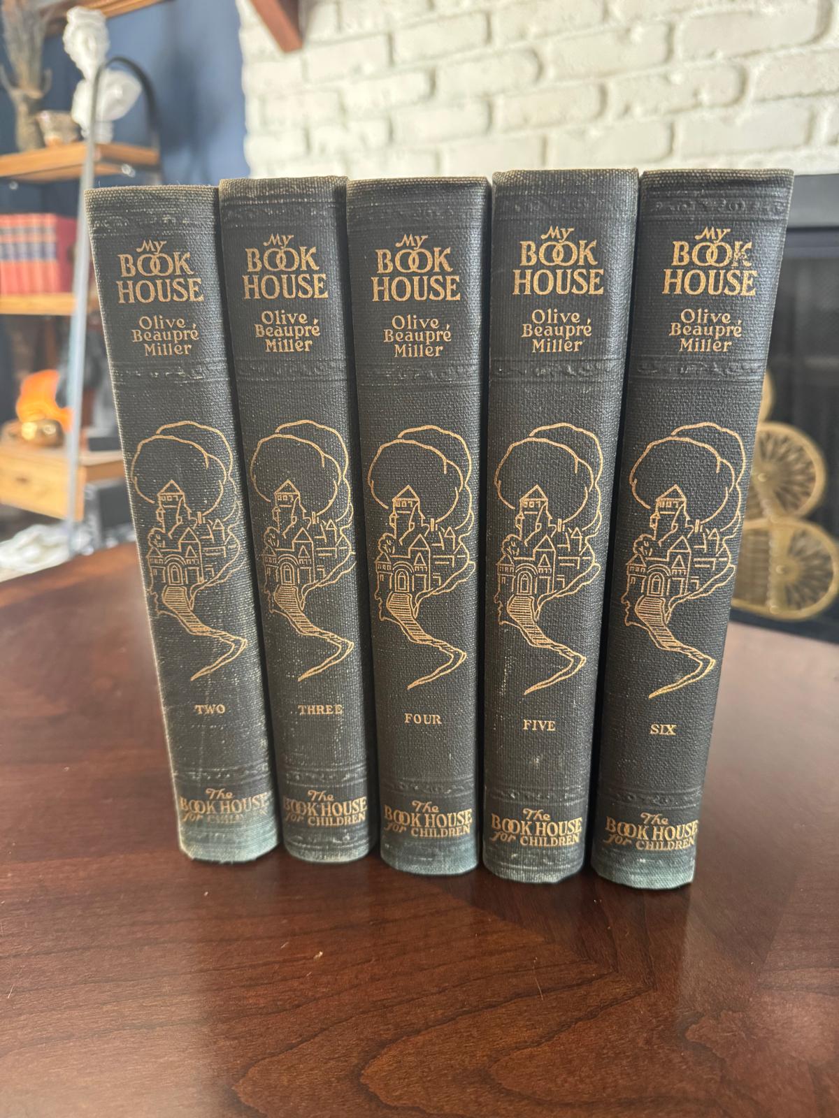 Antique My Bookhouse Set Vol. 2–6 (1920s) Olive Beaupré Miller – Illustrated Children’s Classics - Workshop & Study