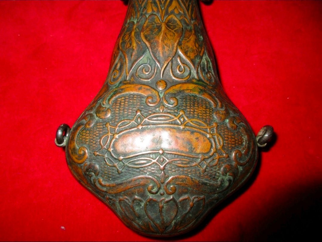 Antique G & J.W. Hawksley Powder Flask – Pattern No. 224, Sheffield c. 1840–1870 - Workshop & Study