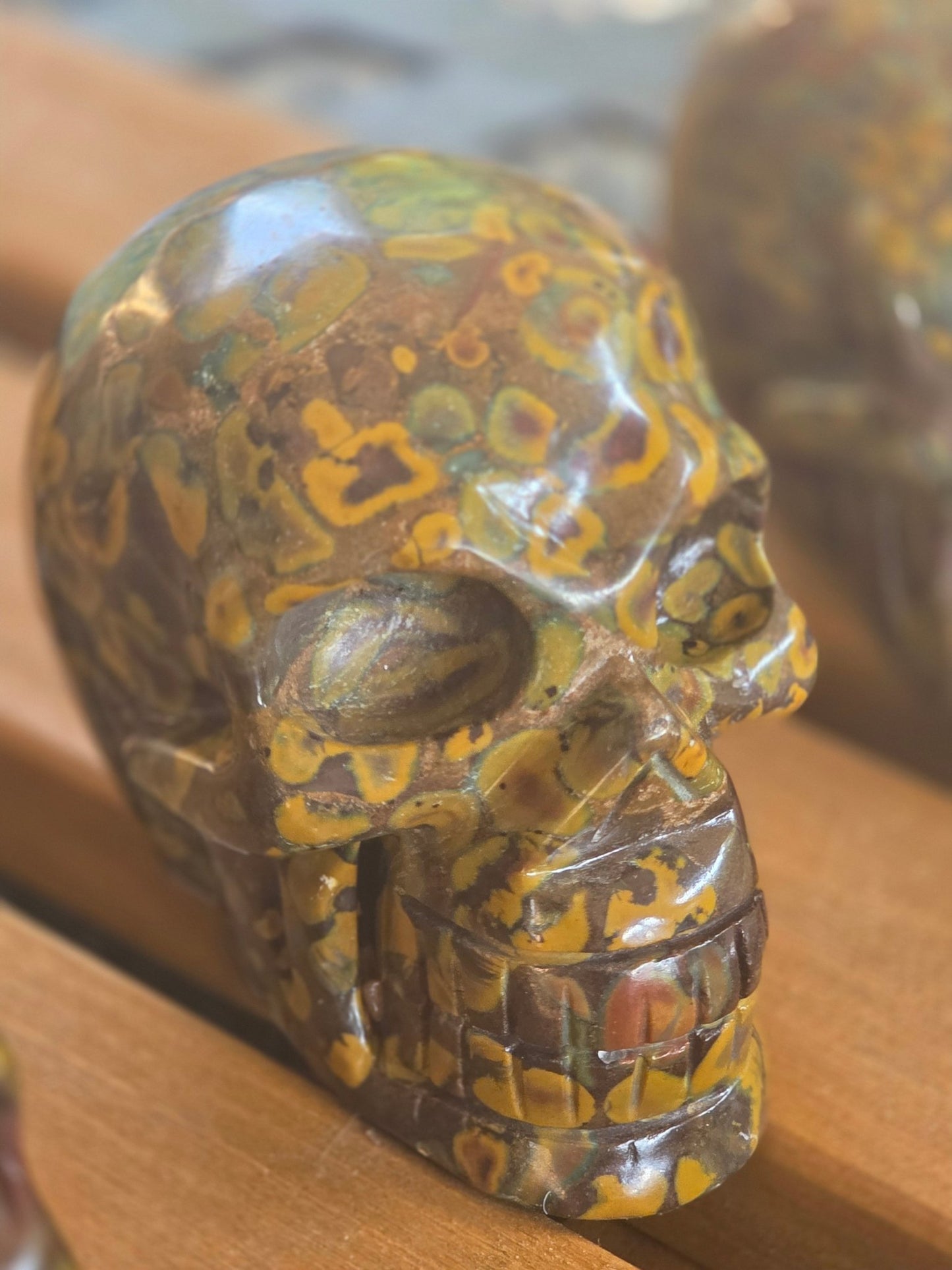 Hand Carved Crystal Skull | Choose Your Exact Skull | Natural Gemstone | 3" Approx | You Pick the Exact Piece - Workshop & Study