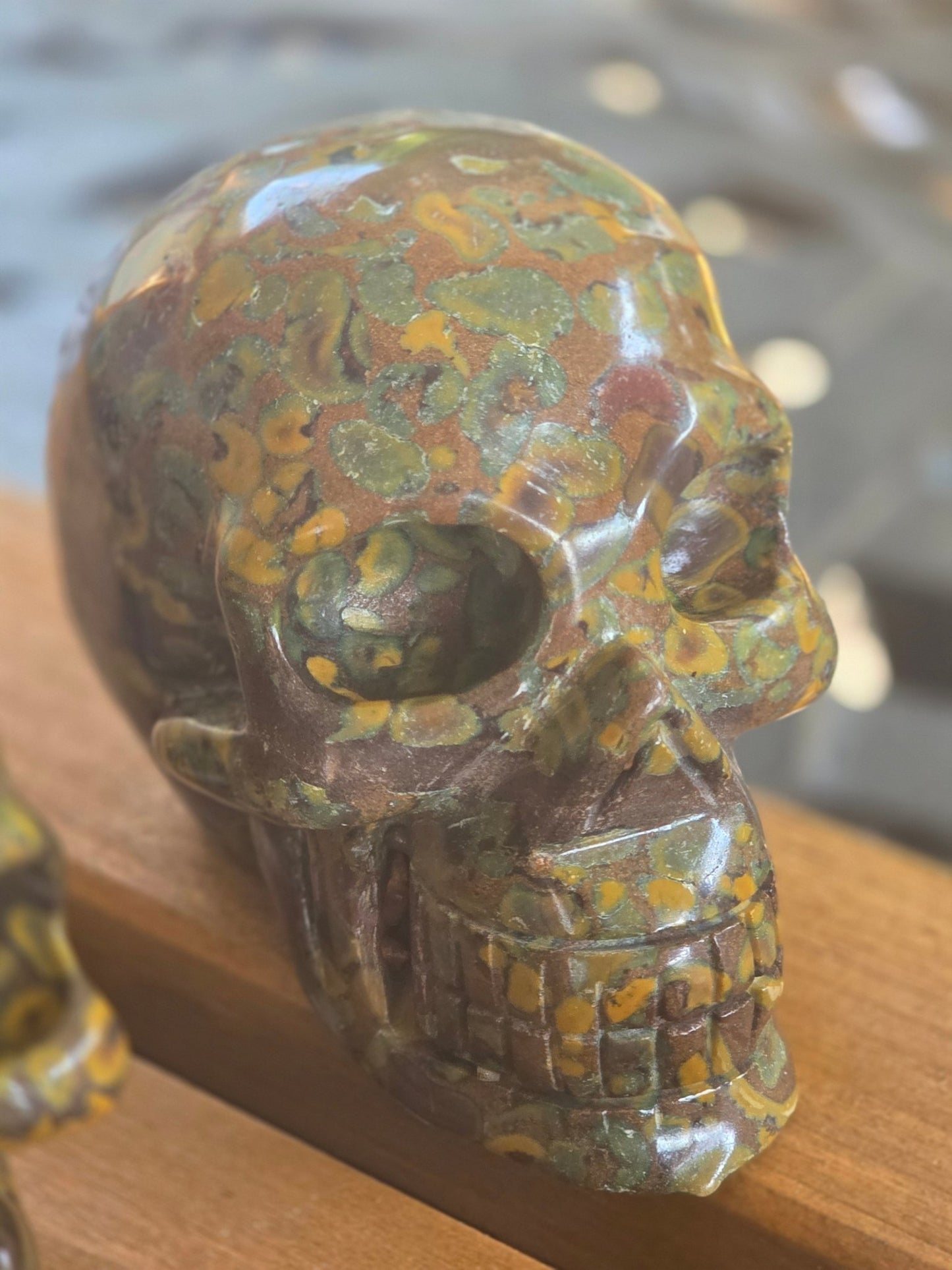 Hand Carved Crystal Skull | Choose Your Exact Skull | Natural Gemstone | 3" Approx | You Pick the Exact Piece - Workshop & Study