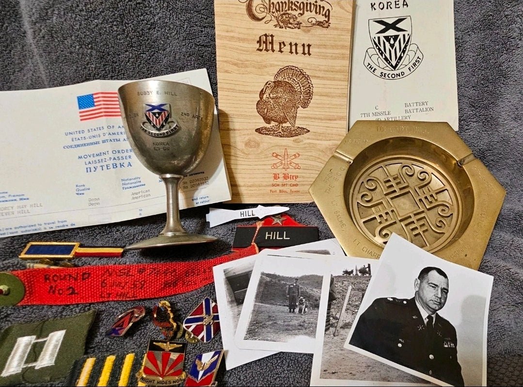 Cold War U.S. Army Officer Archive – Capt. Bobby E. Hill – Korea 1965–66 – 7th Missile Battalion Memorabilia Collection - Workshop & Study