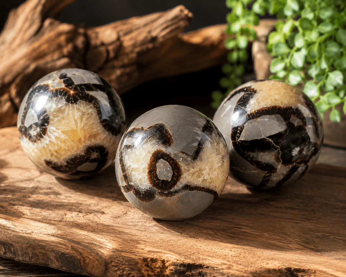 Septarian Sphere | Dragon Stone Crystal Ball | Random Pull | 2.5–3.25 Inch - Workshop & Study