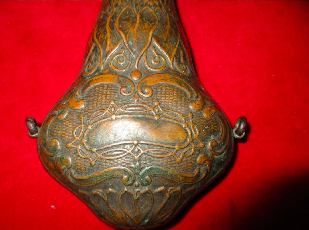 Antique G & J.W. Hawksley Powder Flask – Pattern No. 224, Sheffield c. 1840–1870 - Workshop & Study