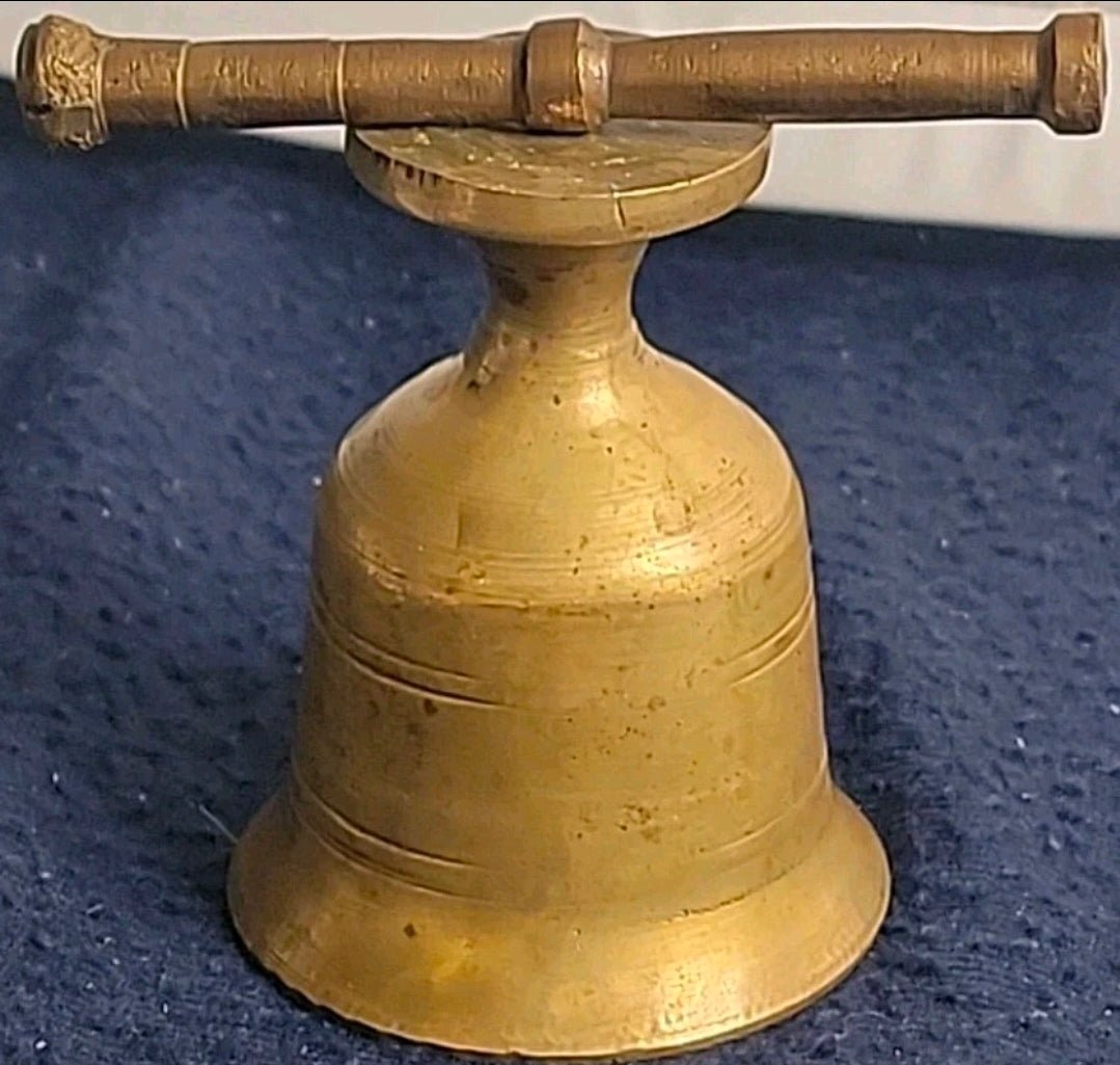 Antique Brass Apothecary Mortar & Pestle – 19th Century Pharmaceutical / Pharmacy Tool - Workshop & Study