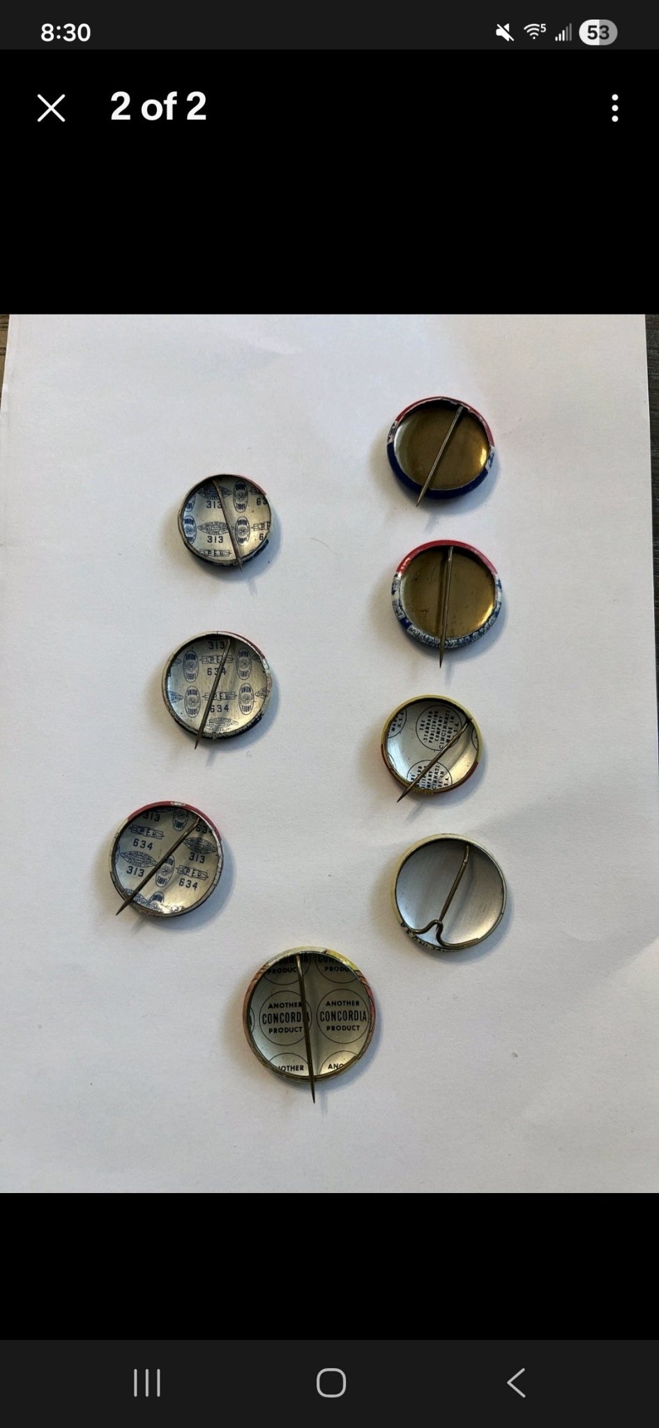 Vintage Political Campaign Pin Lot – Eisenhower “Ike 56”, Stevenson, Loveless, Mid - Century Buttons - Workshop & Study