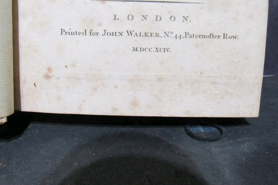 1794 The Works of Peter Pindar Vol. III – John Wolcot – Antique Leather Bound Book