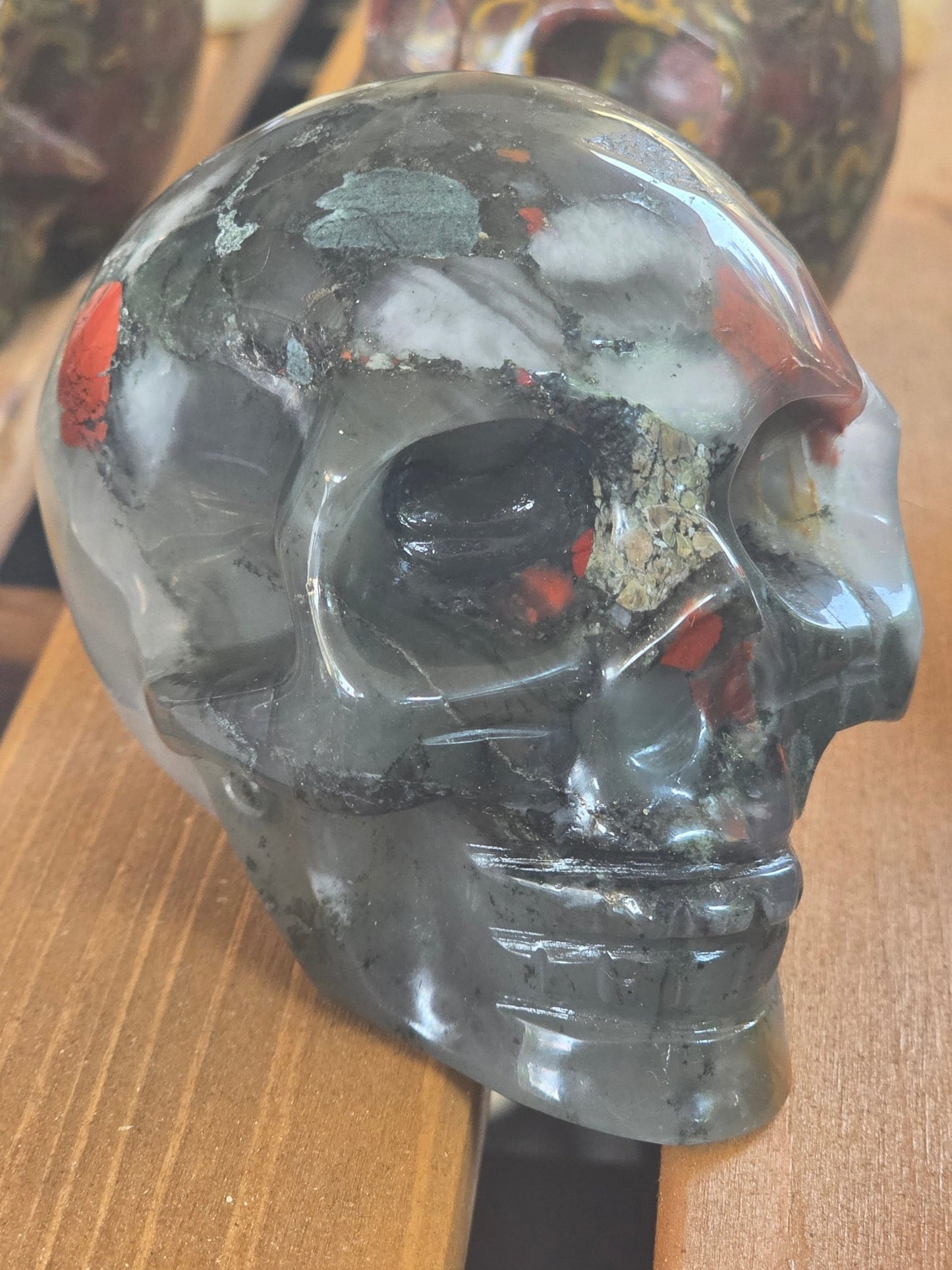 Hand Carved Crystal Skull | Choose Your Exact Skull | Natural Gemstone | 3" Approx | You Pick the Exact Piece - Workshop & Study