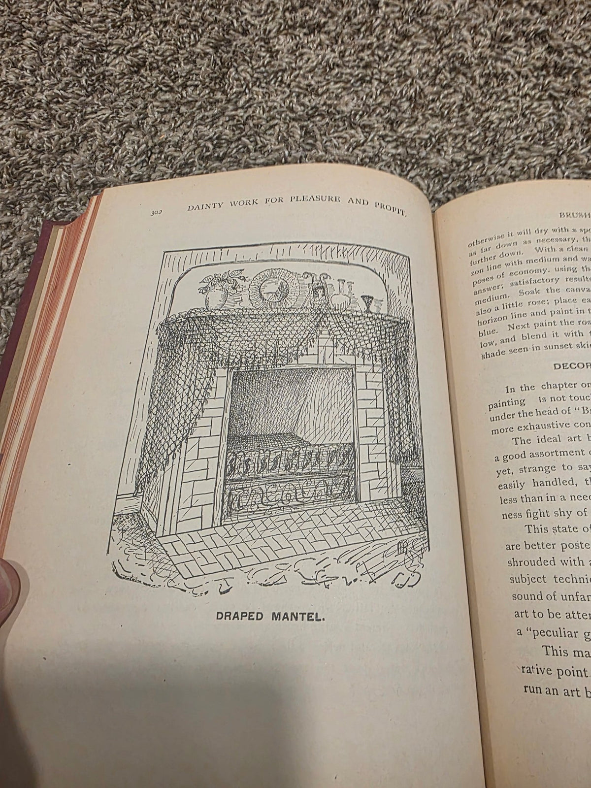 1901 Dainty Work for Pleasure & Profit Addie E Heron Antique Needlework Book - Workshop & Study