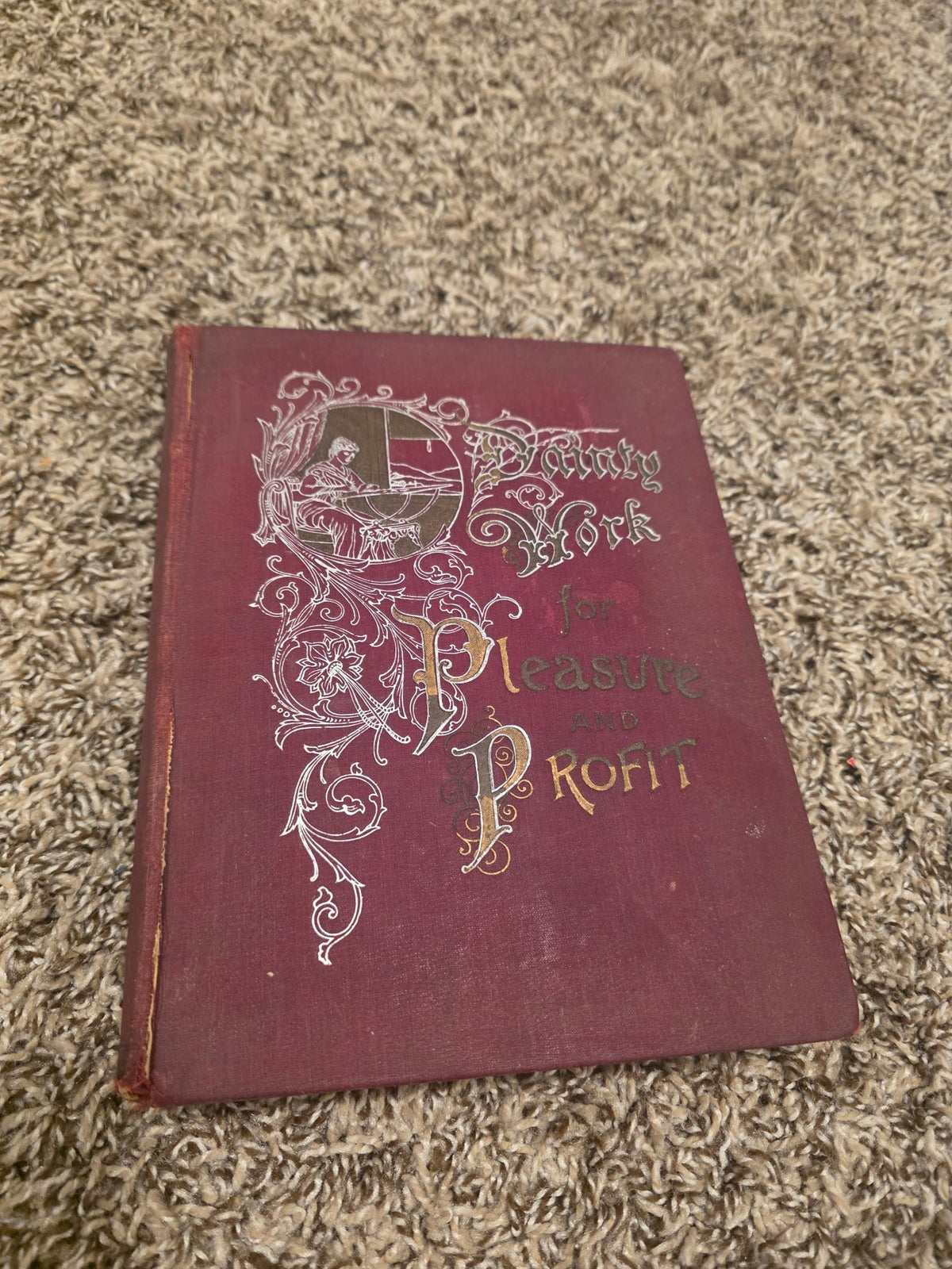 1901 Dainty Work for Pleasure & Profit Addie E Heron Antique Needlework Book - Workshop & Study