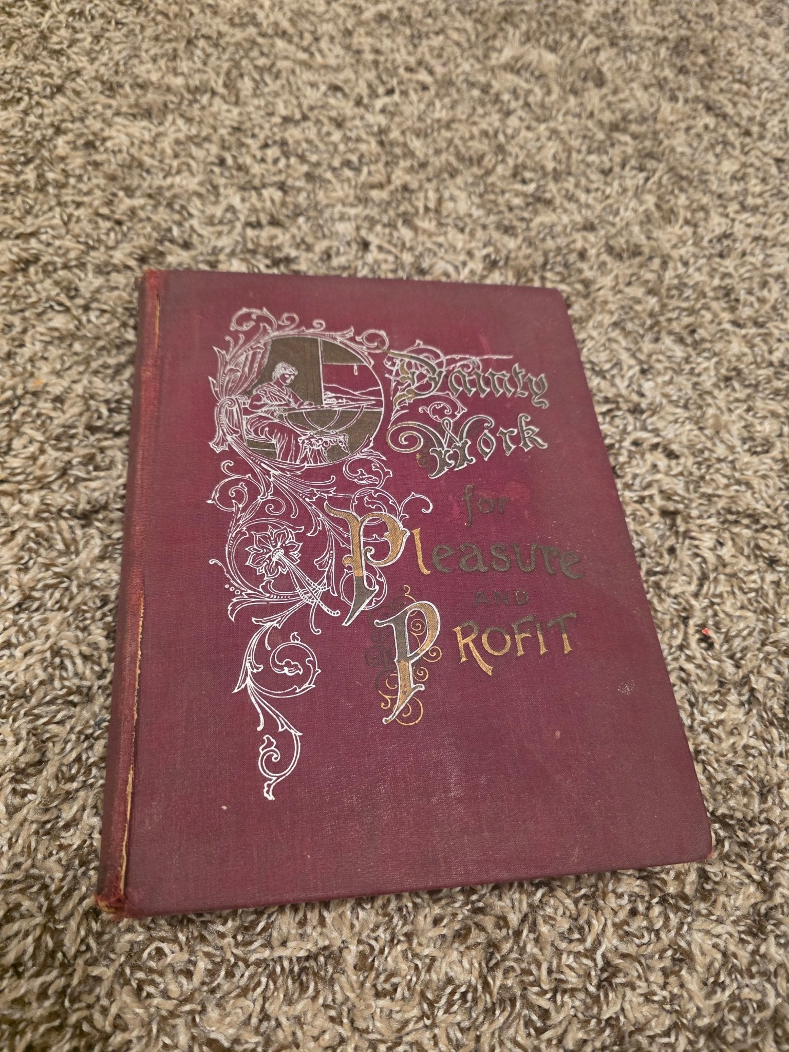 1901 Dainty Work for Pleasure & Profit Addie E Heron Antique Needlework Book - Workshop & Study