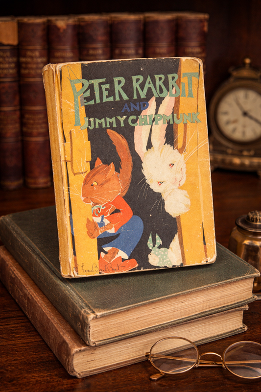 Peter Rabbit and Jimmy Chipmunk 1918 Thornton Burgess Antique Children’s Book Illustrated