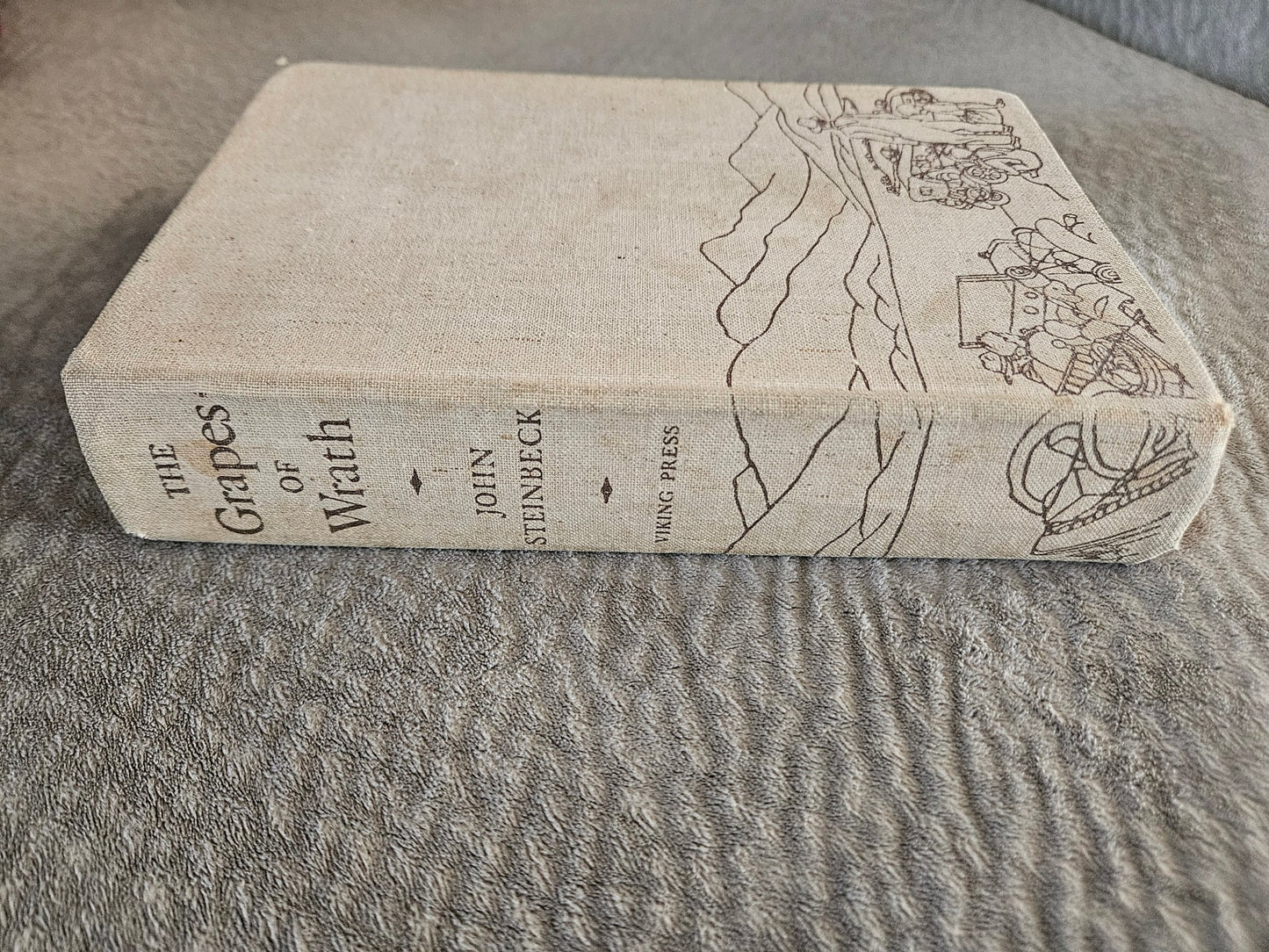 1939 The Grapes of Wrath by John Steinbeck – Early 7th Printing Viking Press Hardcover - Workshop & Study