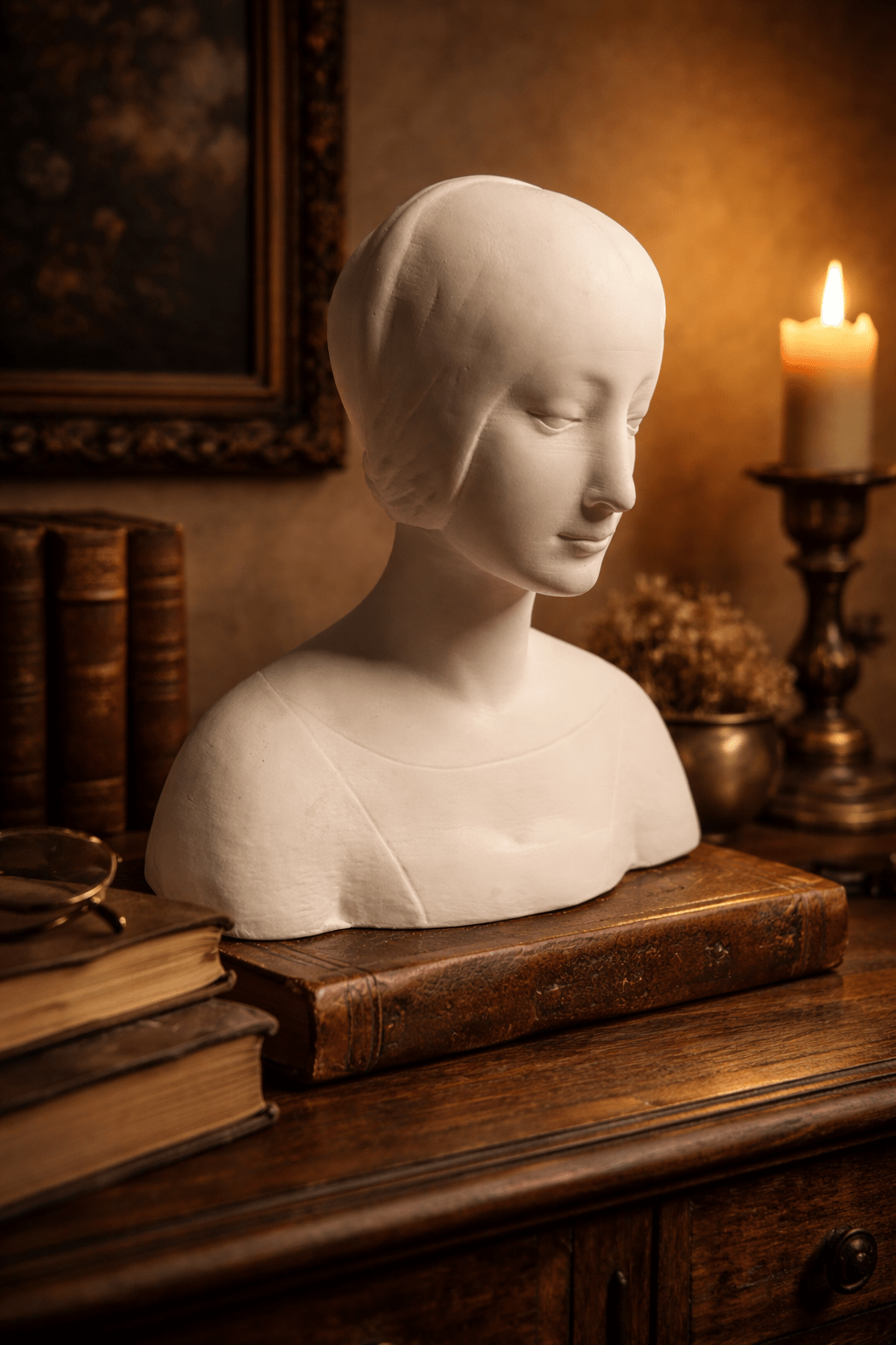 Italian Renaissance Bust of a Woman - Francesco Laurana Reproduction - Workshop & Study