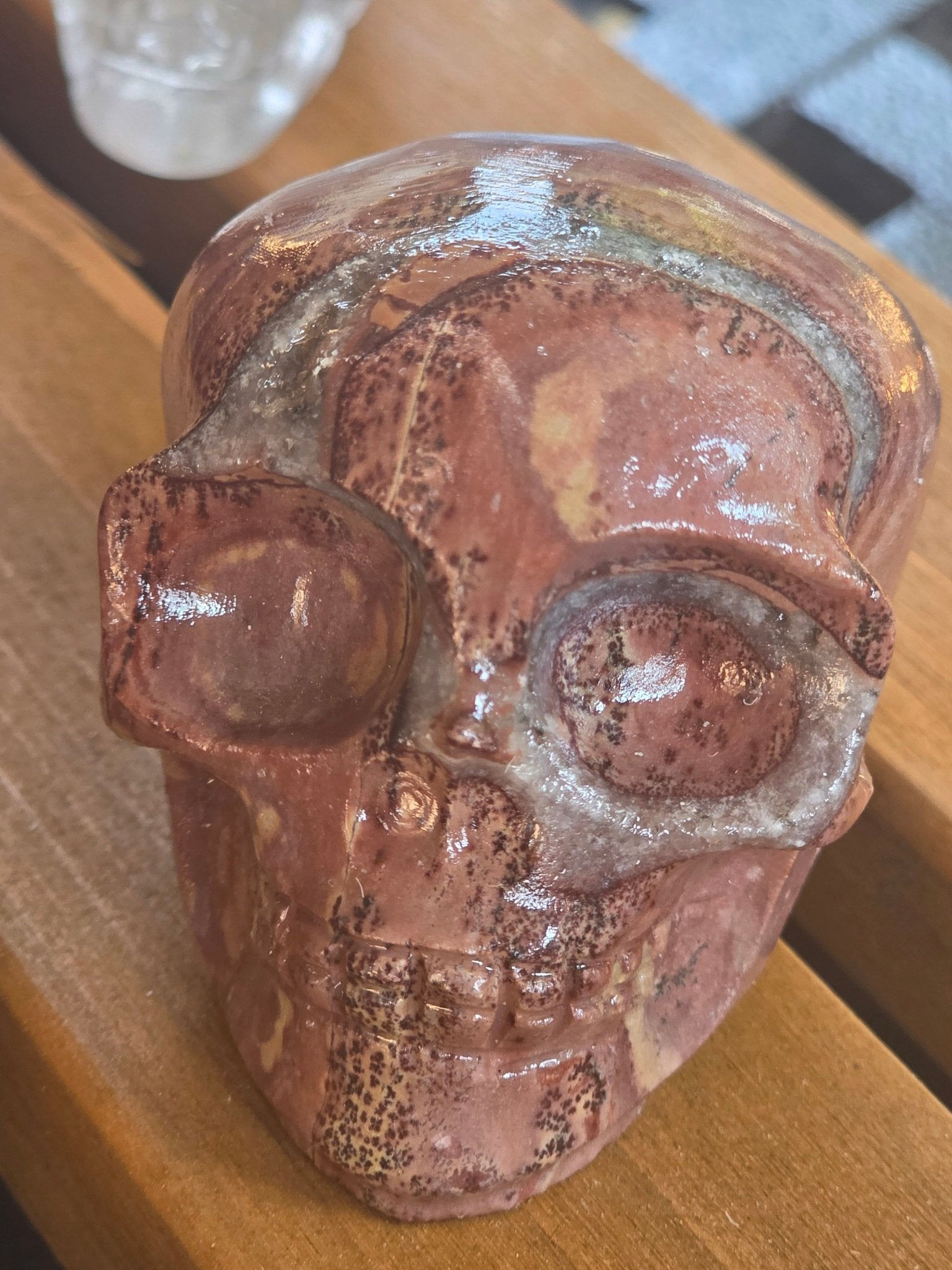 Hand Carved Crystal Skull | Choose Your Exact Skull | Natural Gemstone | 3" Approx | You Pick the Exact Piece - Workshop & Study