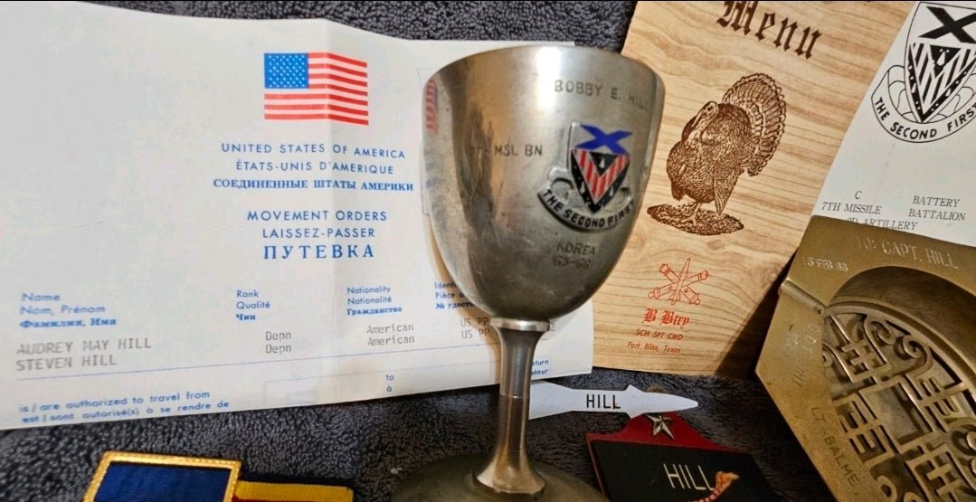 Cold War U.S. Army Officer Archive – Capt. Bobby E. Hill – Korea 1965–66 – 7th Missile Battalion Memorabilia Collection - Workshop & Study
