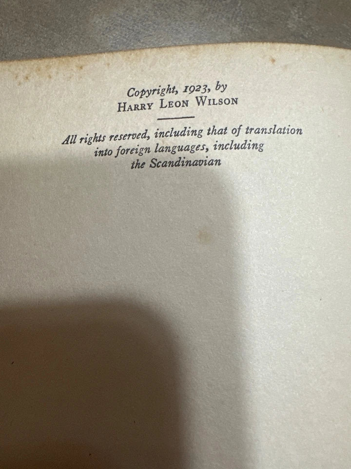 Oh Doctor 1923 First Edition Harry Leon Wilson Red Cloth Vintage Hardcover - Workshop & Study