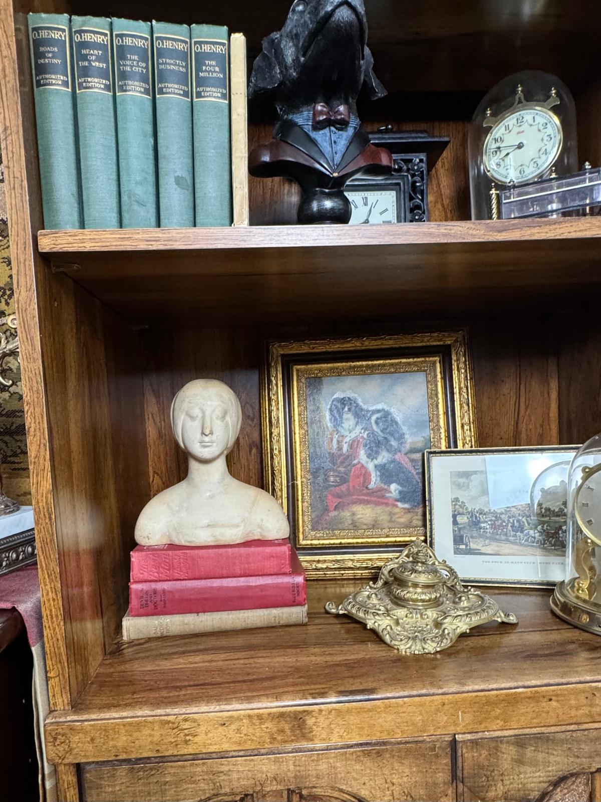 Vintage Ceramic Bust Sculpture – Classical Female Portrait Study - Workshop & Study