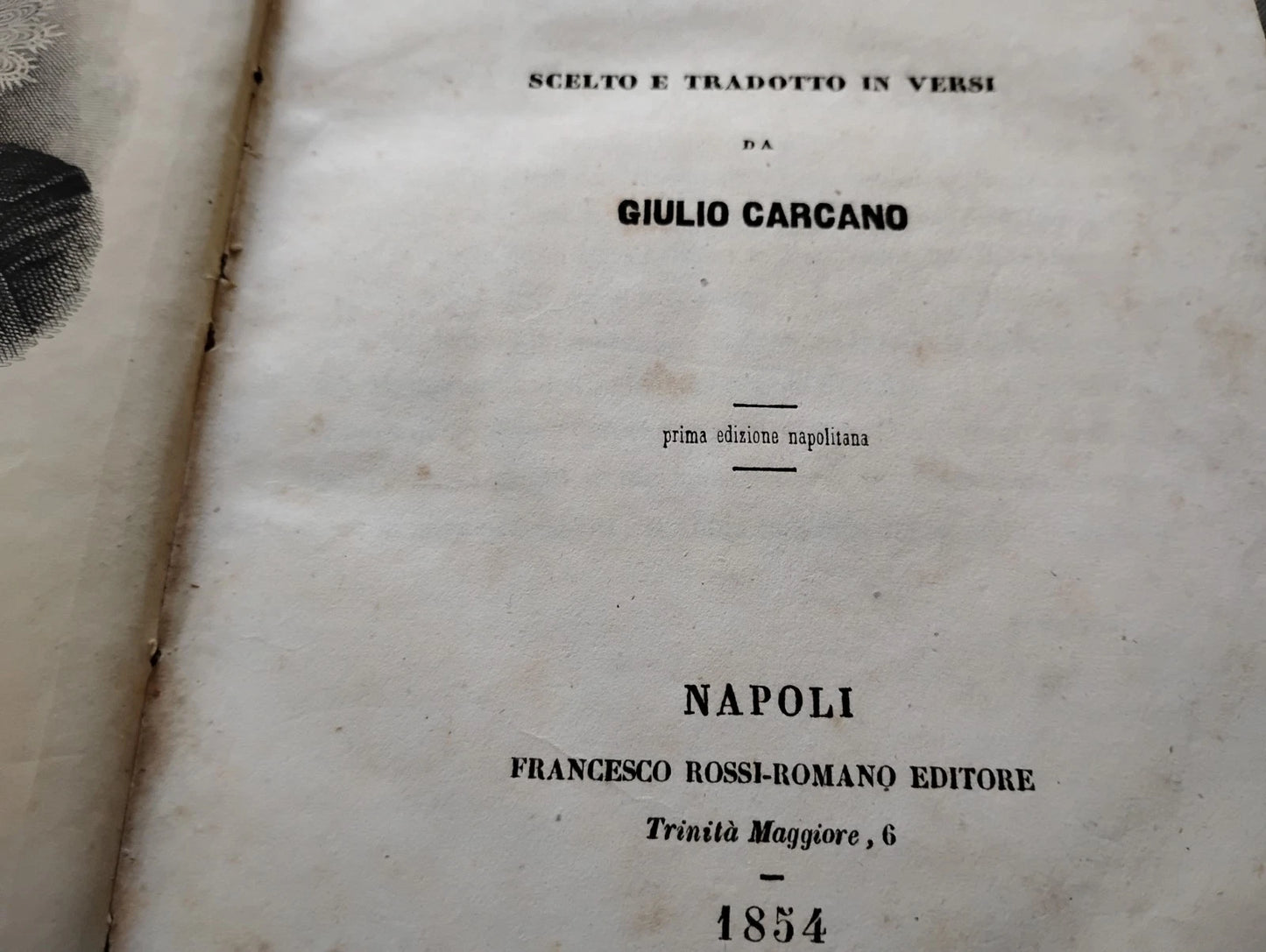 1854 Teatro di Shakespeare – Prima Edizione Napoletana | Italian Translation by Giulio Carcano