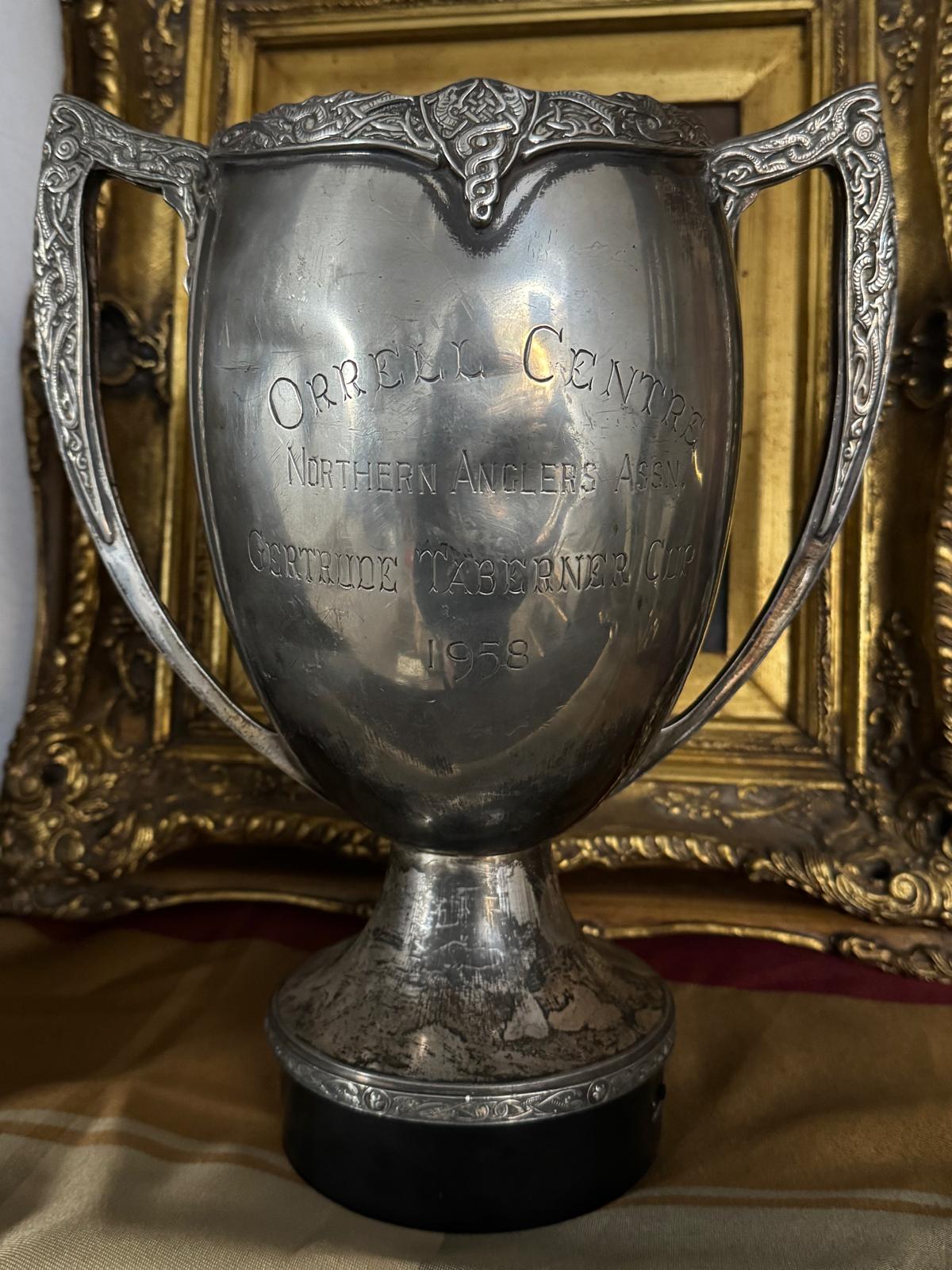 Vintage Engraved Silverplate Trophy Cup – Northern Anglers Association, Orrell Central, 1958 - Workshop & Study