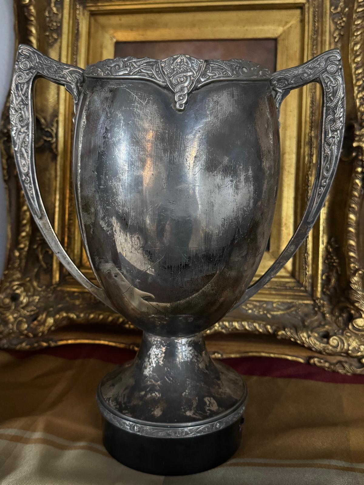 Vintage Engraved Silverplate Trophy Cup – Northern Anglers Association, Orrell Central, 1958 - Workshop & Study