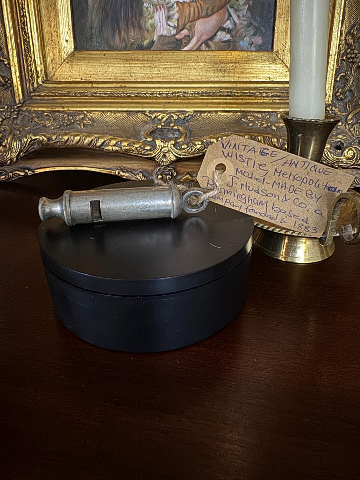 Antique J. Hudson & Co. Metropolitan Whistle, c. Late 19th–Early 20th Century – Birmingham, England - Workshop & Study